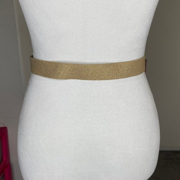 J.Crew Gorpcore Utility Tan Canvas Double Grommet Webbing Belt Size Small S main image 6